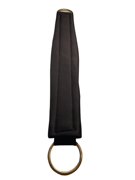 Neoprene Ringer Girth in dark brown with brass rings
