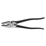 Side angle of Crescent 300mm Fence Plier with ergonomic non-slip handle and button lock mechanism