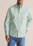 Men wearing Dexter Long Sleeve Olive Shirt front view