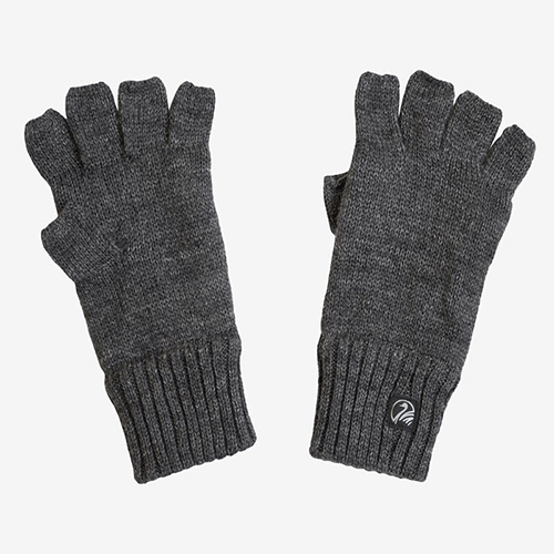 Swanndri fingerless wool gloves with fleece lining