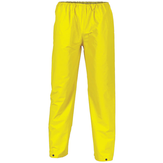 DNC Workwear PVC Rain Pants - Black Waterproof Work Trousers for Outdoor Use