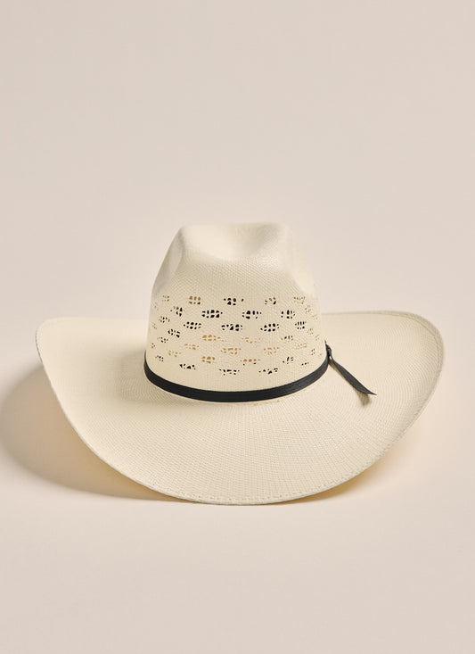 Kidman High Crown Vented Bangora Straw Hat – Natural