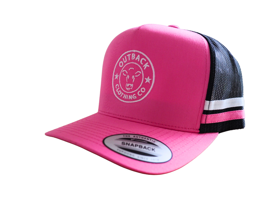 Gibb River Trucker Cap - Pink/Black