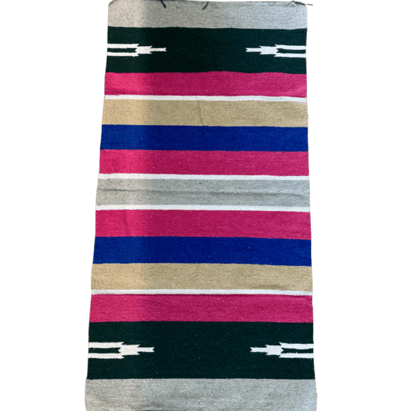 Navajo saddle blanket 30x60 in traditional Western pattern