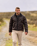 Warm Wool Lining in Swanndri Oilskin Jacket for Winter Protection
