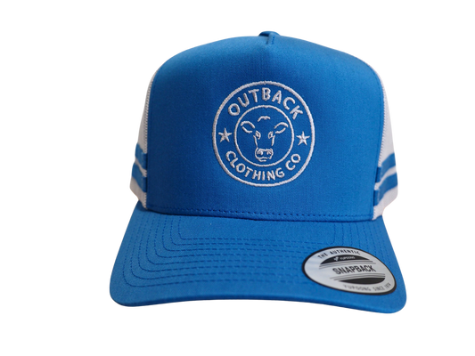 Gibb River Trucker Cap - Steel Blue/White