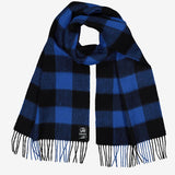 Unisex Wool Scarf in Classic Navy Blue - Warm Winter Neck Wrap for Men and Women