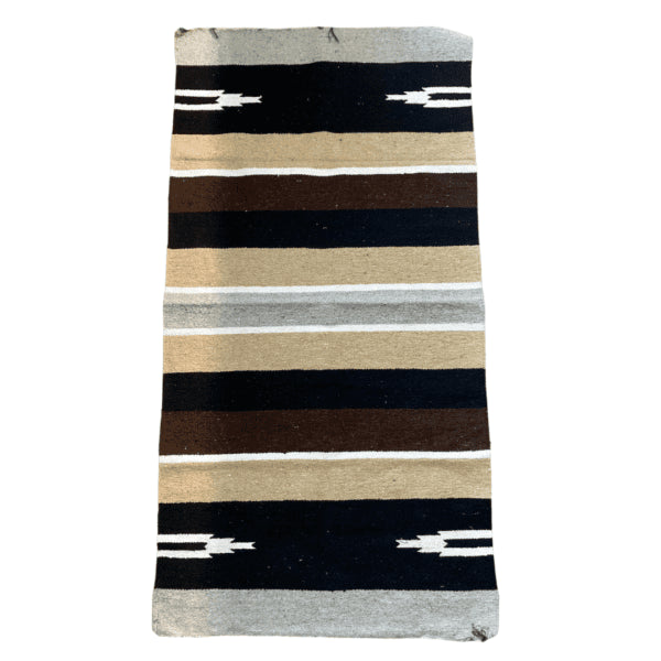 Navajo saddle blanket 30x60 in traditional Western pattern