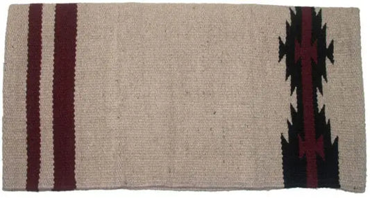 Handcrafted Navajo wool saddle blanket 34x36