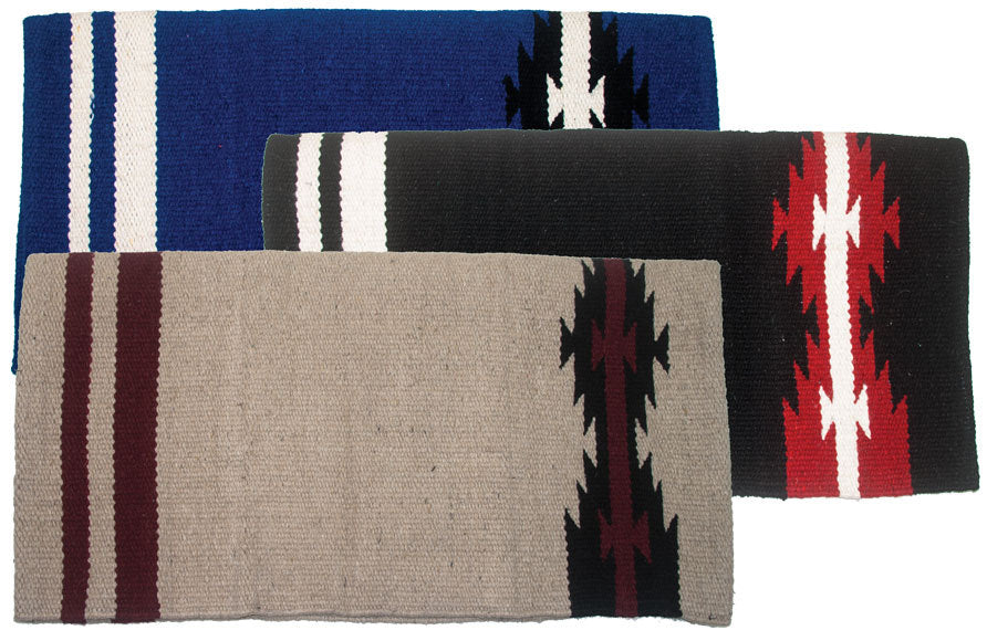 Traditional Western horse blanket in Navajo pattern - 34x36 inches