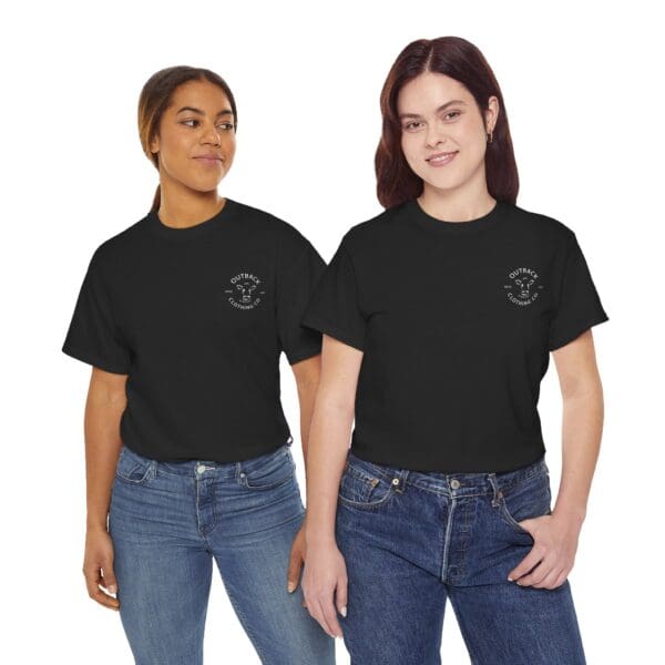 Women’s Outback Classic Tee in Black available in sizes S to 5XL