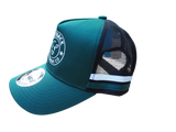 Karijini Kids Trucker Caps - Green/Black/White
