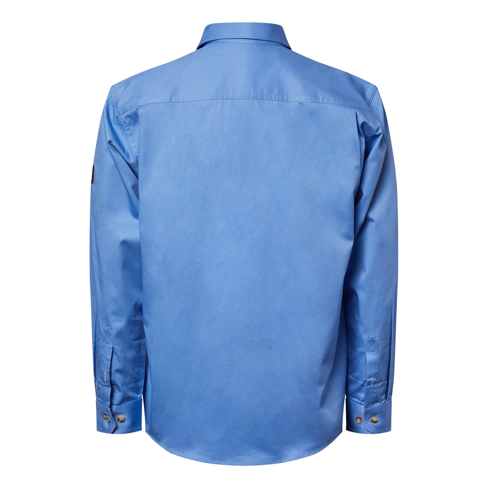 Workcraft Mens Half-Placket Cotton Work Shirt – REGATTA rear