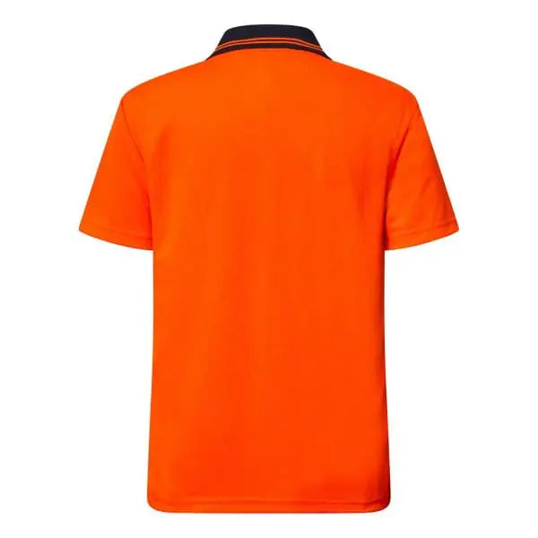 Back view of Hi-Vis Work Polo Shirt showing reflective detailing and breathable fabric – WSP201