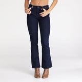 Wrangler Classics Women's Mid Waist Bootcut Jean - Front view showcasing bootcut silhouette and mid-rise waistband with classic five-pocket design.