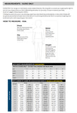 Measurement guide for children with a diagram and size chart.