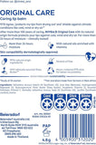 Back of pack – Nivea Lip Original Moisturising Balm 4.8g – ingredients and usage details for dry, cracked lips care in remote and outdoor conditions