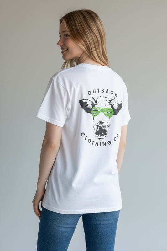 Cool Cow Tee – Neon Green (Women’s)