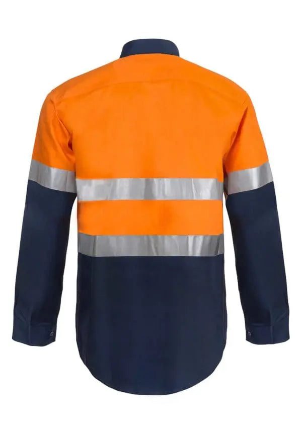 Hi-Vis Reflective Work Shirt | Lightweight Cotton Drill Fabric for Outdoor Safety | Outback Clothing