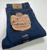 Pilgrim Men’s Regular Leg Western Work Jean – Indigo Stonewash