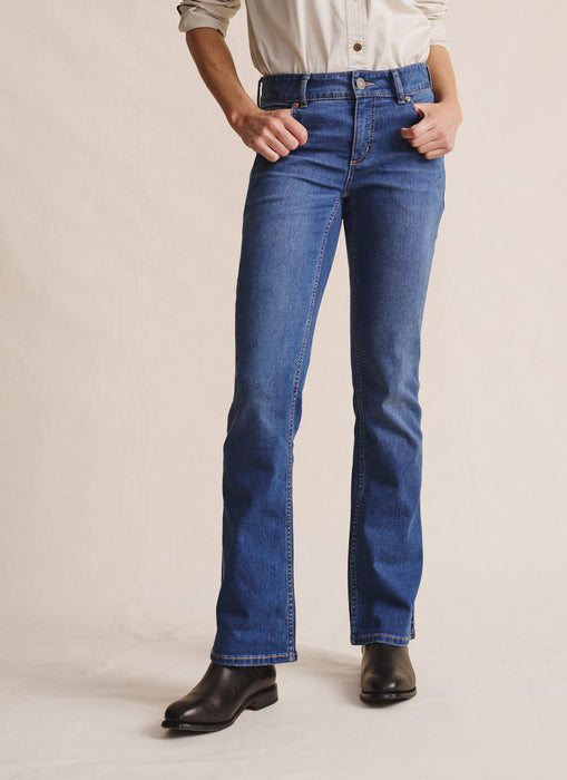 Bimbi Bootleg Regular Jean — Mid Wash