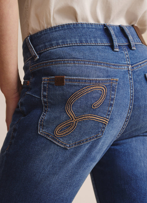 Bimbi Bootleg Regular Jean — Mid Wash