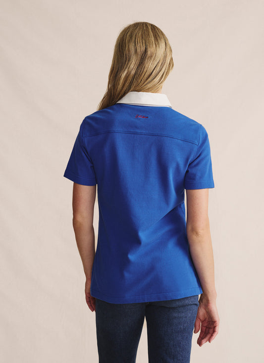 Tuli Women’s Premium Cotton Polo – Mid Blue     1POW00011-MID/BLU