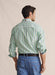 Back view: Dexter Long Sleeve Shirt, green color