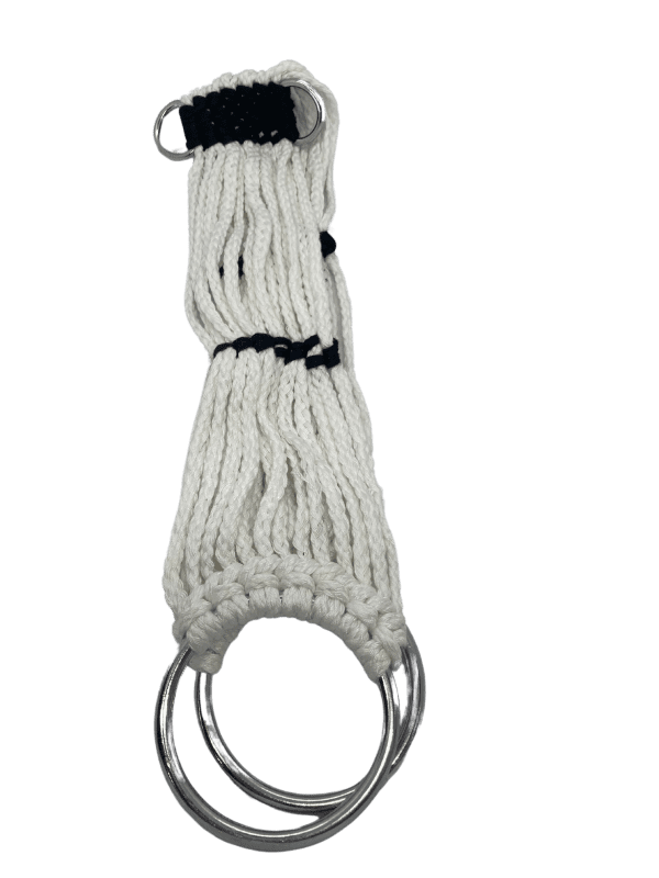 Front view of soft cord ringer girth for horses