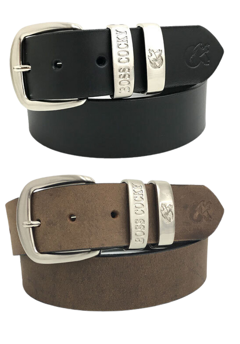 Reinforced Stitching on Muster Leather Belt for Long-Lasting Durability