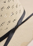 Kidman High Crown Vented Bangora Straw Hat – Natural