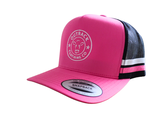 Gibb River Trucker Cap - Pink/Black