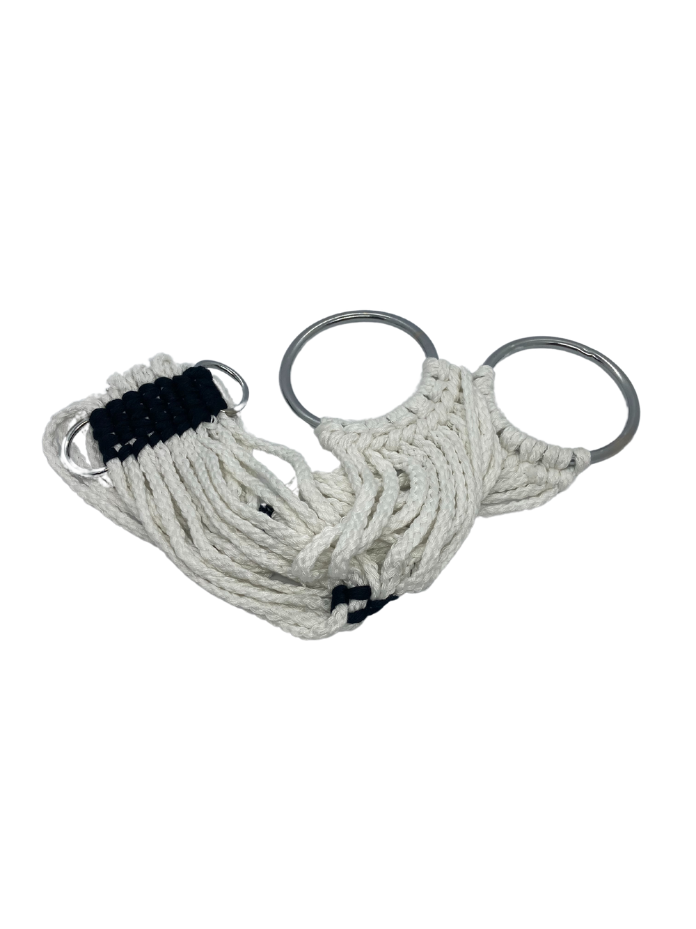 Soft cord ringer girth in use on saddled horse
