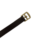 Close-up of Drovers Station leather stirrup leathers buckle