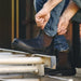 Elastic side panel on 700 Trojan Safety Boot for easy on/off wear.
