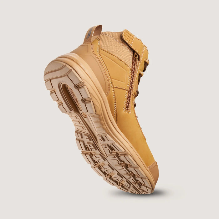 Side view of Blundstone composite toe safety boot with anti‑static outsole