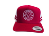 Gibb River Trucker Cap Maroon and White – OCC Logo – Outback Clothing Co - Front View