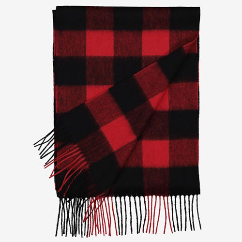 Unisex Australian-Made Wool Scarf Folded to Show Thickness and Quality Craftsmanship