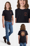 Outback Muster Tee – Black (Kids)