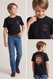 Outback Muster Tee – Black (Kids)