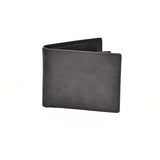 Crazy Horse Black Leather Wallet – Full-grain rugged men's wallet from Outback Clothing Co.