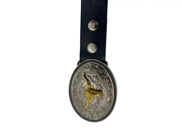 Close-up of Asher Belt Detachable Buckle Mechanism