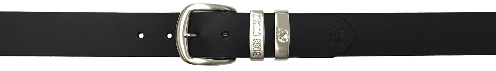 Heavy-Duty Brass Buckle on Rustic Muster Leather Belt