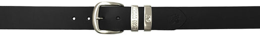 Heavy-Duty Brass Buckle on Rustic Muster Leather Belt