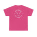 Close-up of the premium cotton fabric texture of the Desert Rose tee.