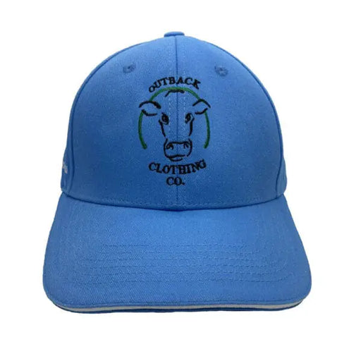 Outback Clothing Co OCC Embroidered Cap - Front View on Mannequin (Australian Bush Hat) Blue