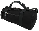 Dolan Barrel Bag (DE051M) in Black – Australian-made waterproof duffel with side zip pocket