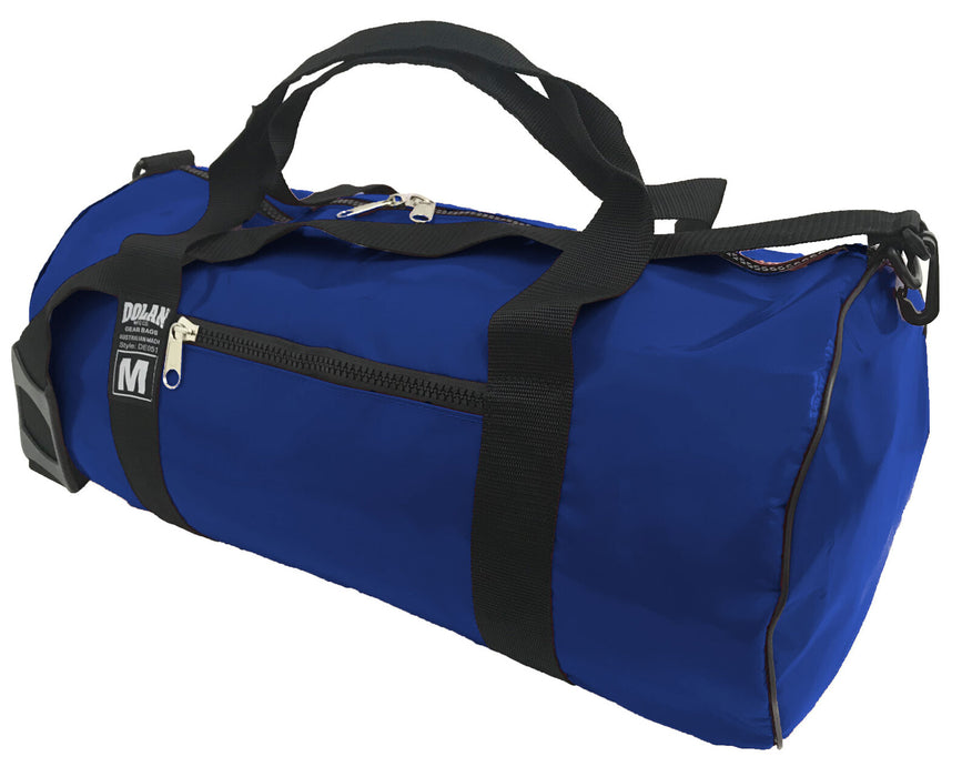 Dolan Barrel Bag (DE051M) in Blue – lightweight, water-resistant gear bag for everyday use