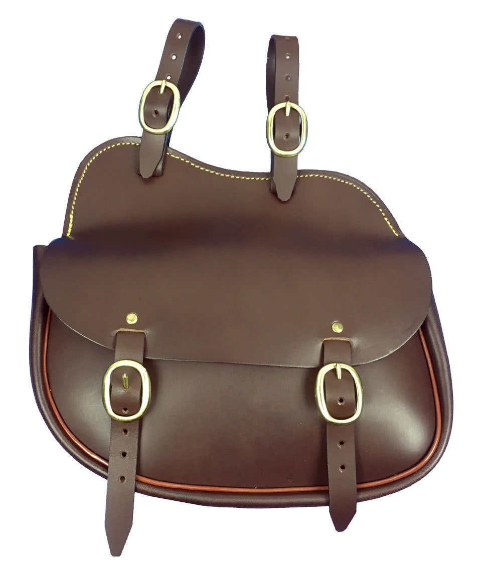Leather Shaped Saddle Bag