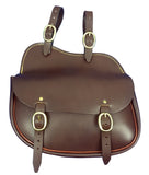 Leather Shaped Saddle Bag
